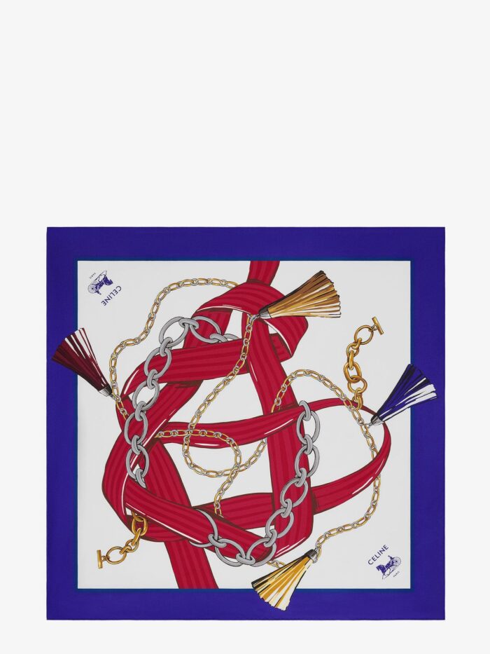 celine silk twill scarf Celine Silk Twill Scarf