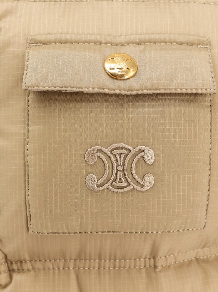 Celine Sleeveless Down Jacket With Triomphe Patch