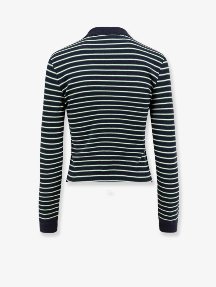 Celine Striped Cotton Polo Shirt