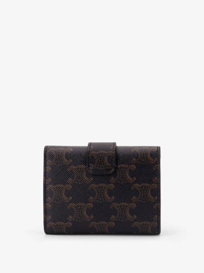 Celine Trifold Triomphe Coated Canvas Wallet