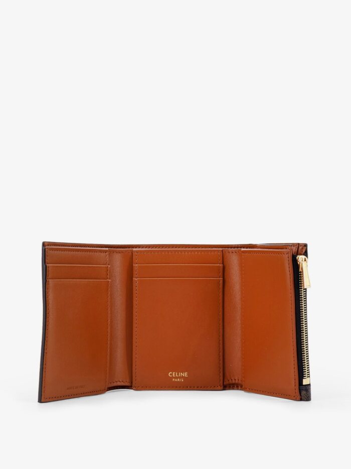 Celine Trifold Triomphe Coated Canvas Wallet