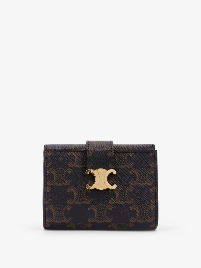 Celine Trifold Triomphe Coated Canvas Wallet