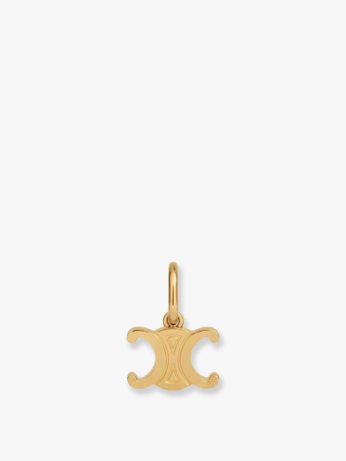 celine triomphe brass charm Celine Triomphe Brass Charm