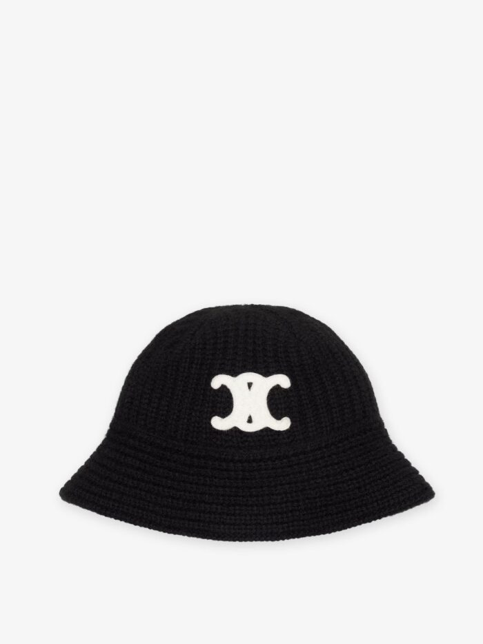 Celine Triomphe Cashmere Cloche Hat