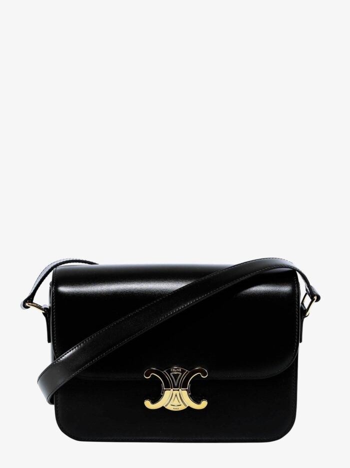 Celine Triomphe Classique Leather Shoulder Bag