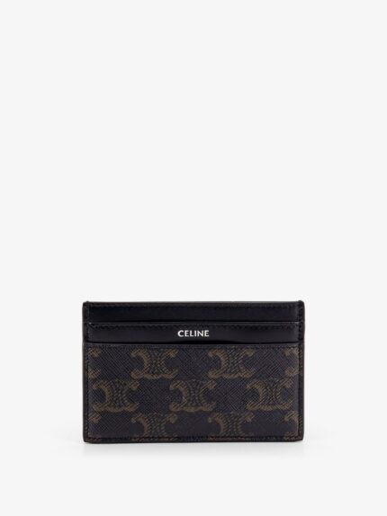 Celine Triomphe Coated Canvas Card Holder
