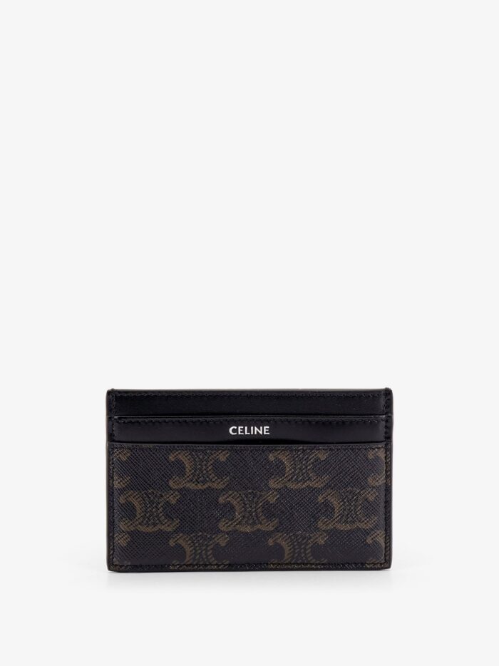 Celine Triomphe Coated Canvas Card Holder