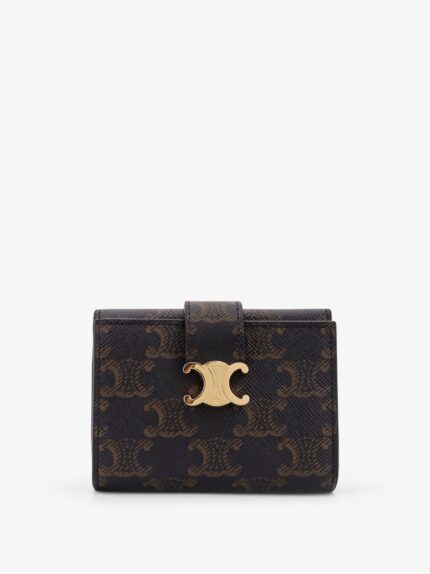 Celine Triomphe Coated Canvas Trifold Wallet