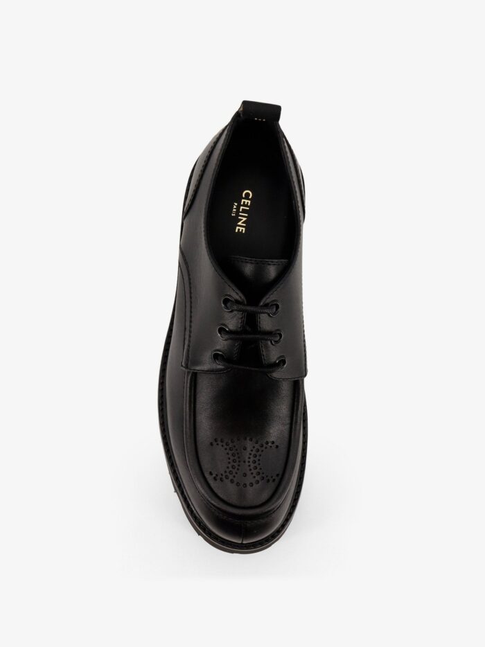 Celine Triomphe Derbies Leather Lace-up Shoes