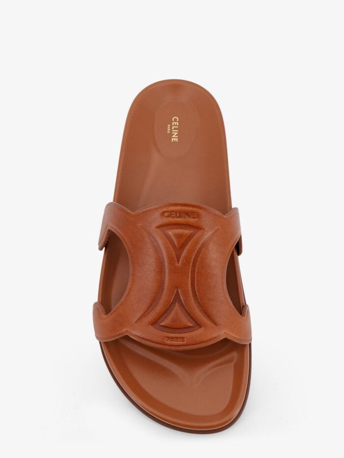Celine Triomphe Leather Sandals