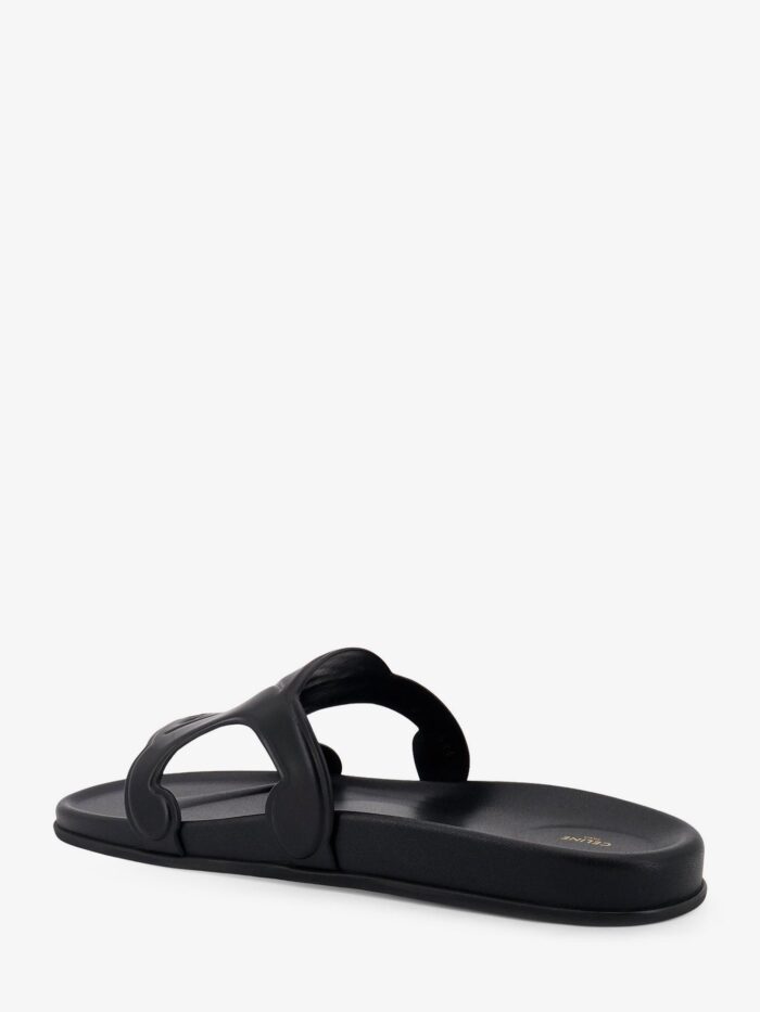 Celine Triomphe Leather Sandals