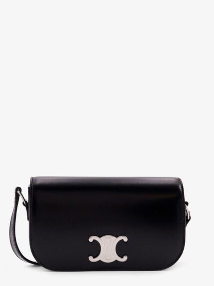 Celine Triomphe Leather Shoulder Bag