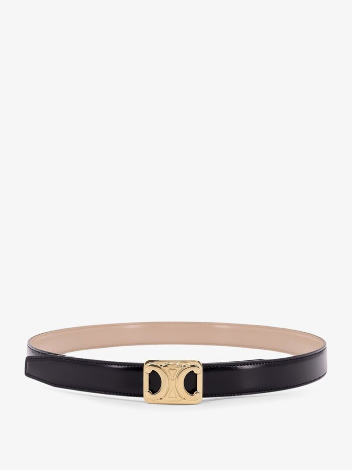 Celine Triomphe Reversible Leather Belt