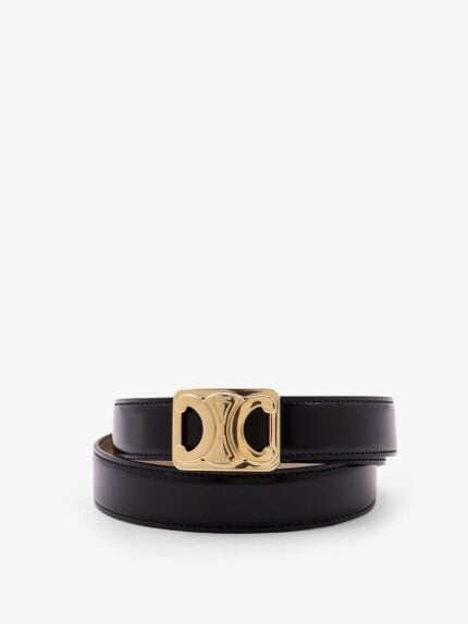 Celine Triomphe Reversible Leather Belt