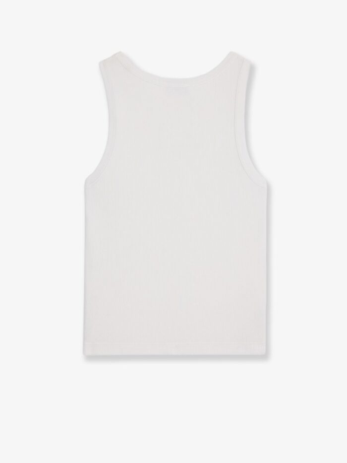 Celine Triomphe Ribbed Cotton Tank Top