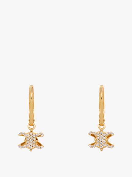 Celine Triomphe Solitaire Sparkle Earrings
