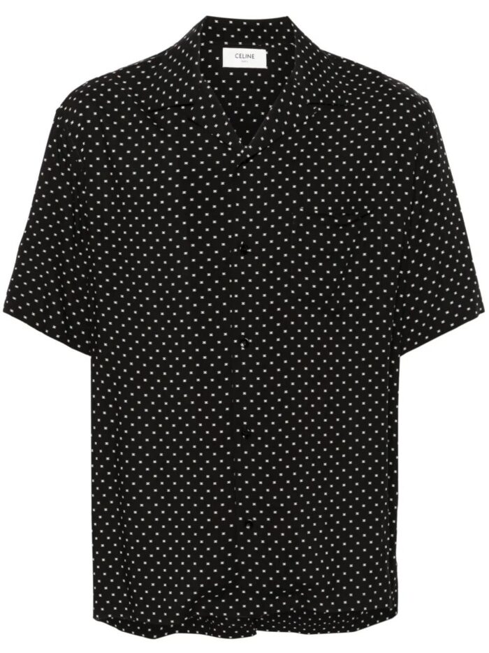 celine triomphe viscose shirt Celine Triomphe Viscose Shirt