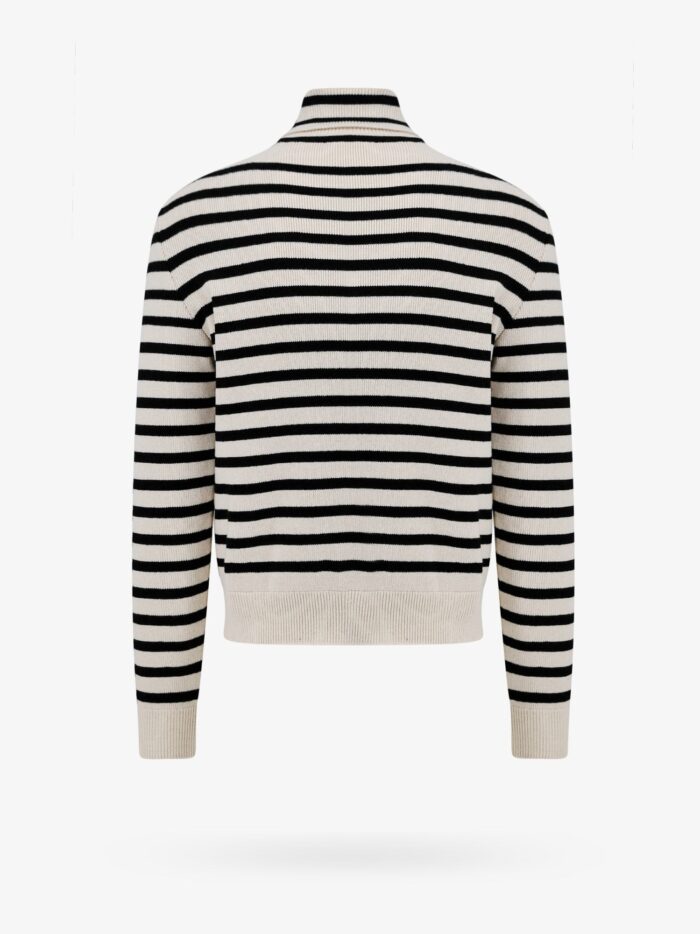 Celine Wool And Cashmer Sweater With Striped Motif