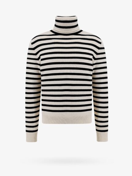 Celine Wool And Cashmer Sweater With Striped Motif