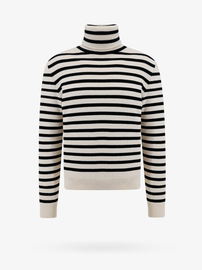 Celine Wool And Cashmer Sweater With Striped Motif