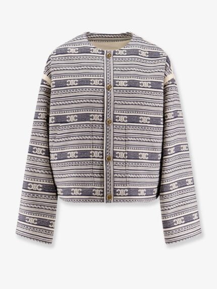 Celine Wool Blend Blazer With Triomphe Motif