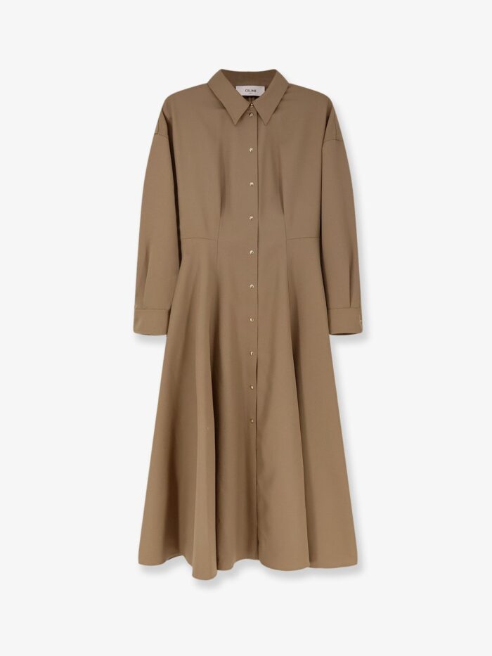 Celine Wool Shirt Dress