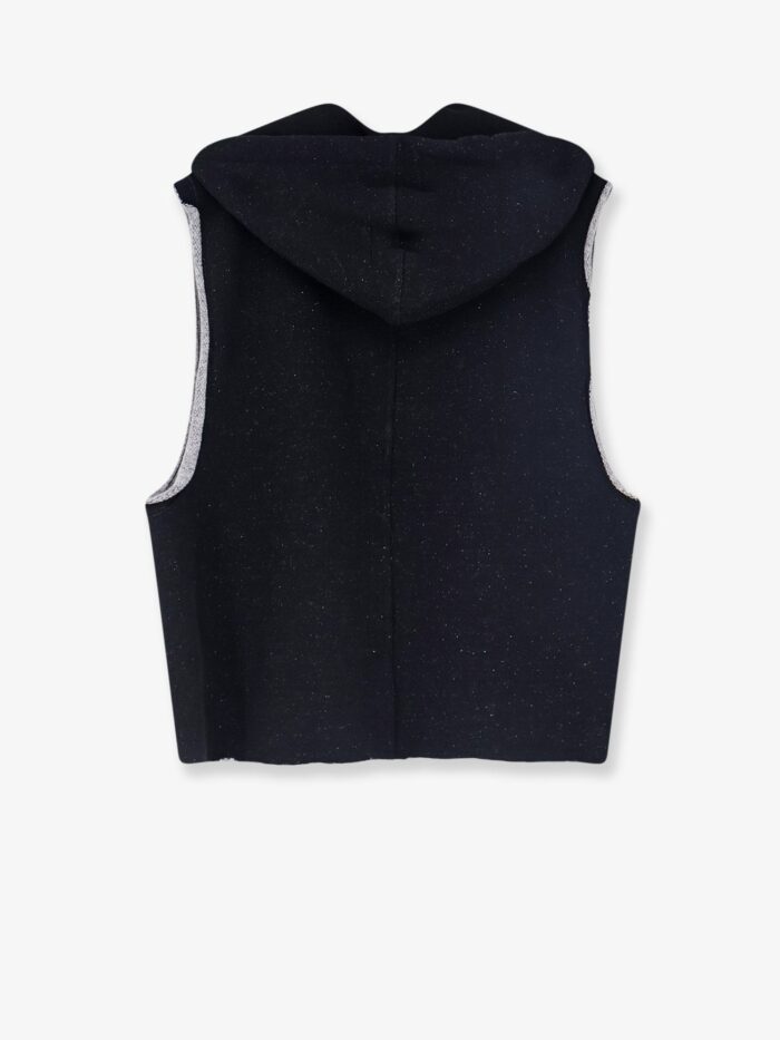 RICK OWENS Certified Wool And Cotton Sleeveless Sweatshirt