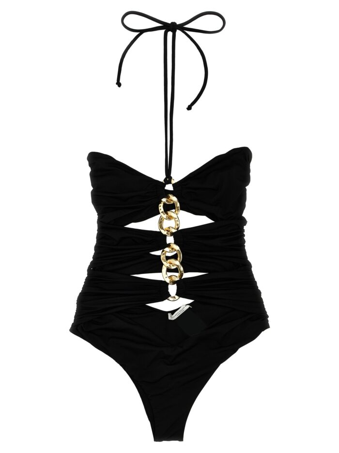 elisabetta franchi chain one piece swimsuit Elisabetta Franchi Chain One-piece Swimsuit