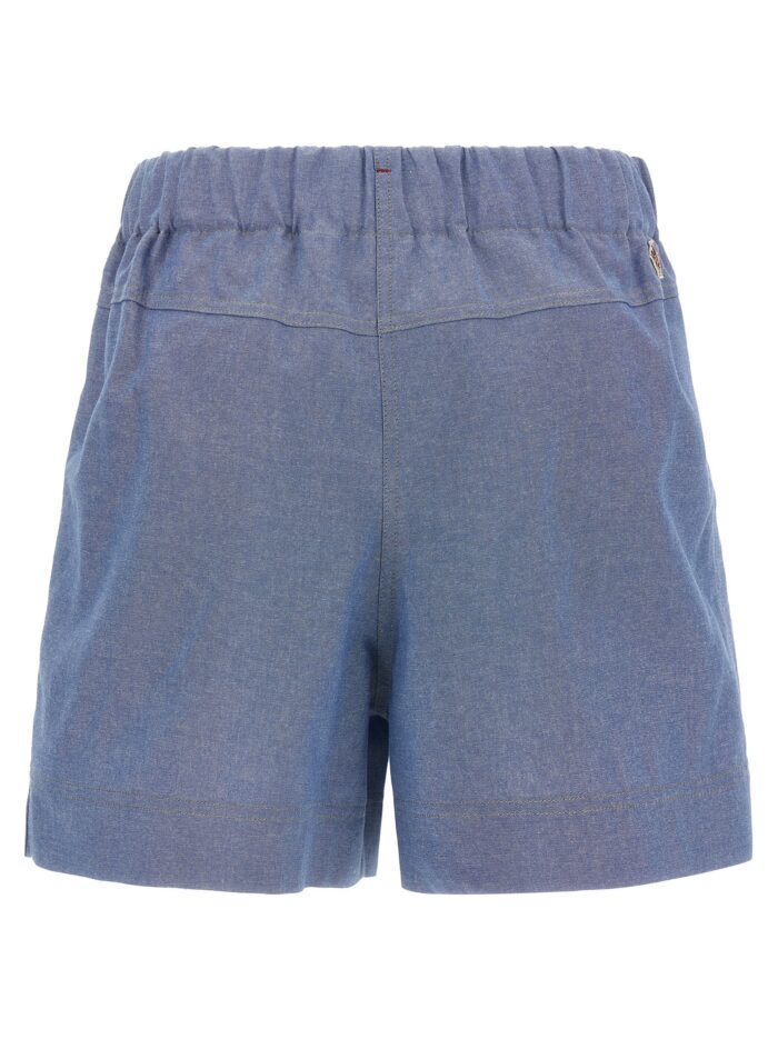 MONCLER GRENOBLE Chambray Cotton Shorts