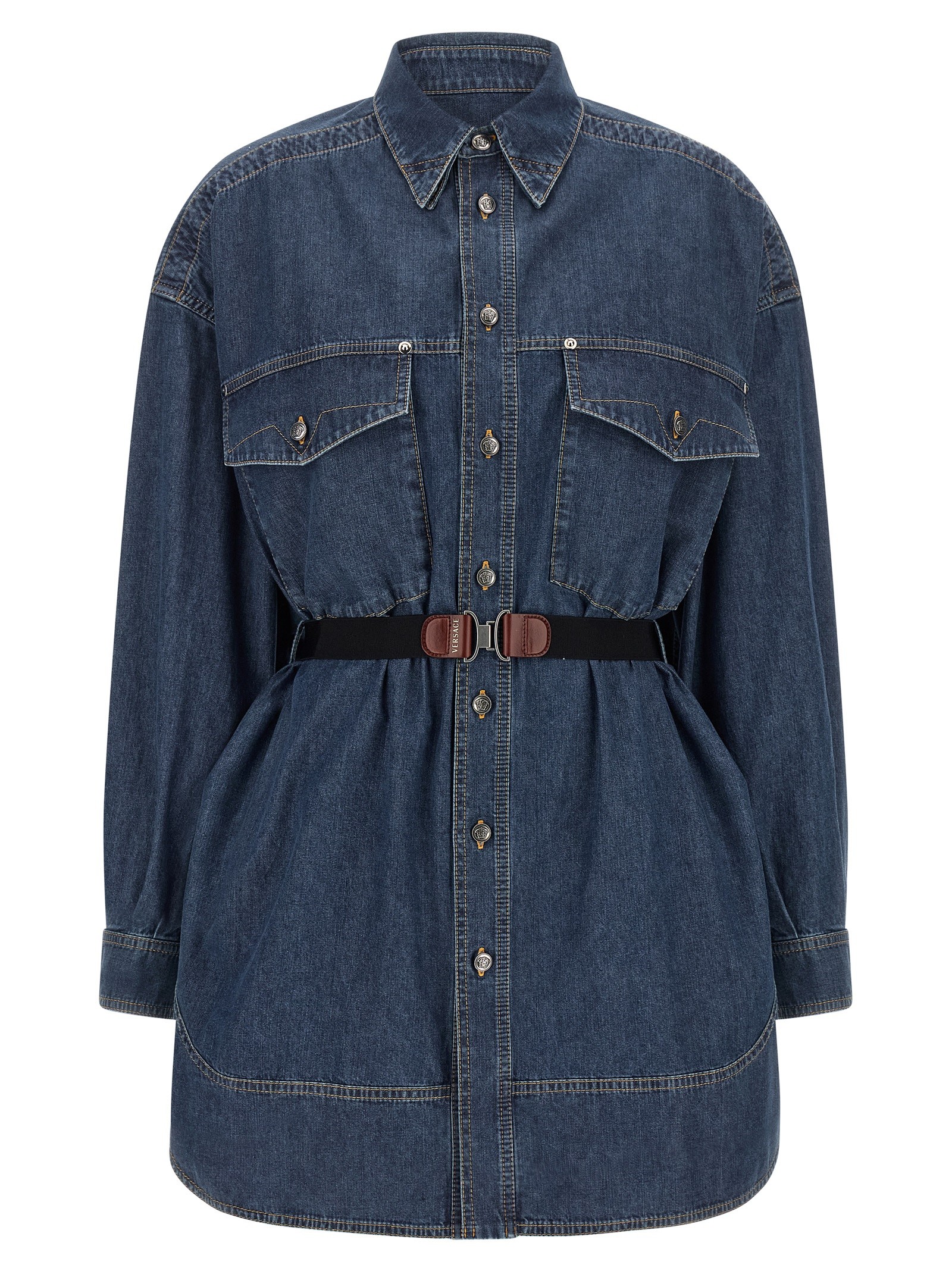 Versace Chambray Denim Dress