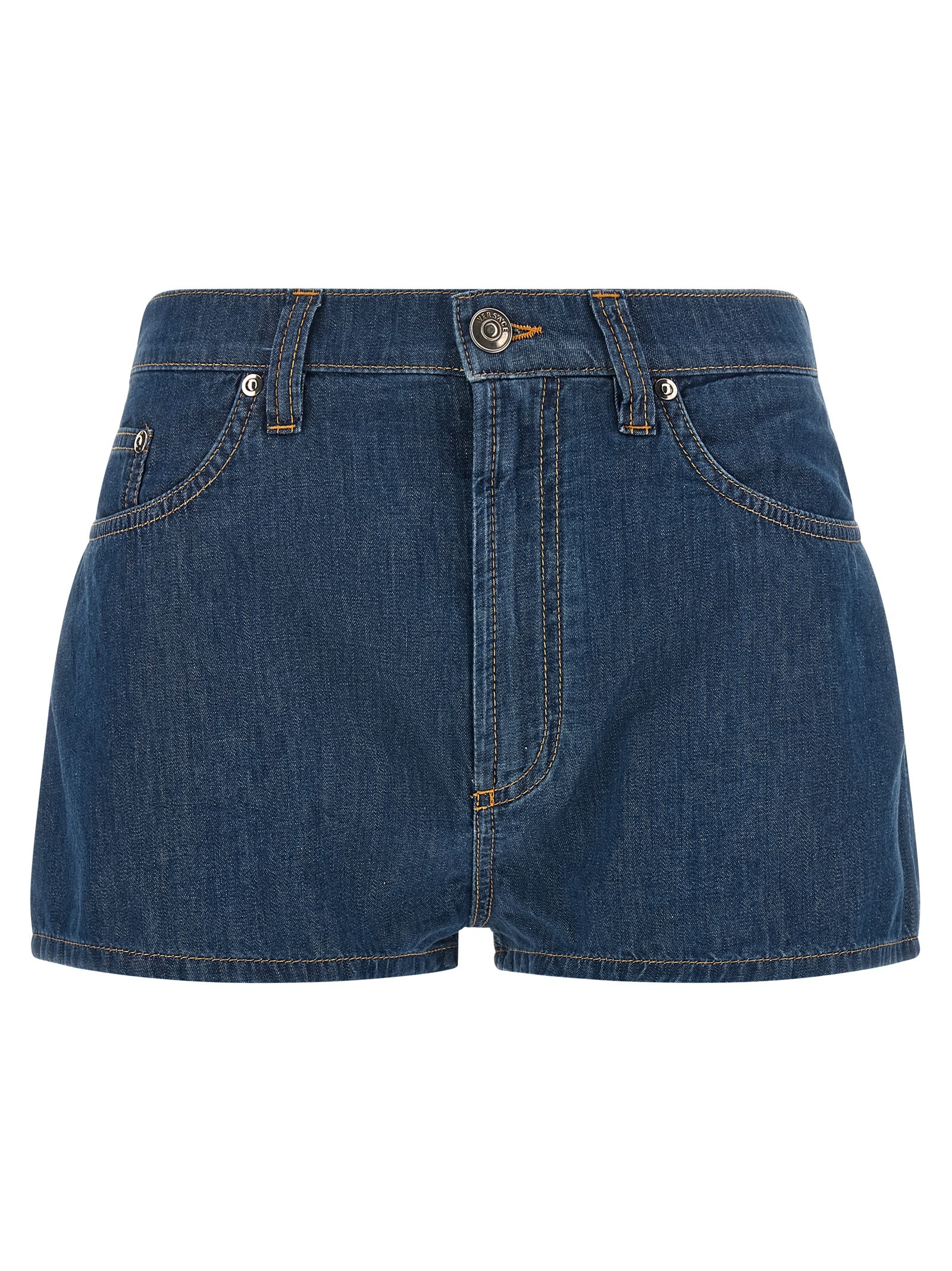 Versace Chambray Denim Shorts
