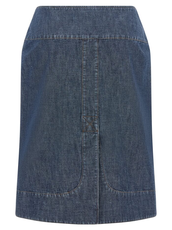 Fendi Chambray Denim Skirt