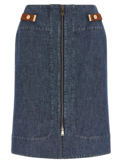 Fendi Chambray Denim Skirt