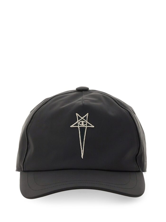CHAMPION X RICK OWENS BASEBALL CAP WITH EMBROIDERY