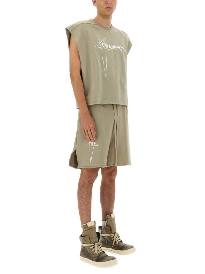 CHAMPION X RICK OWENS COTTON SHORTS
