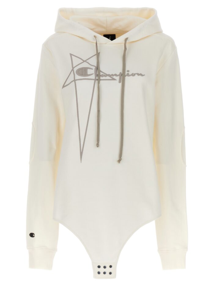 champion x rick owens hooded bodysuit Champion X Rick Owens Hooded Bodysuit