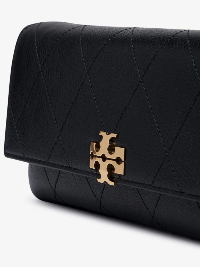 Tory Burch Charlie Quilted Chain Wallet Leather Crossbody Bag