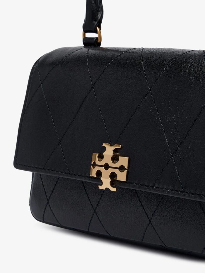 Tory Burch Charlie Quilted Mini Top Handle Chain Wallet Crossbody Bag