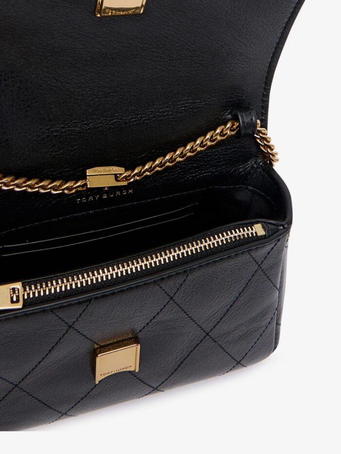 Tory Burch Charlie Quilted Mini Top Handle Chain Wallet Crossbody Bag