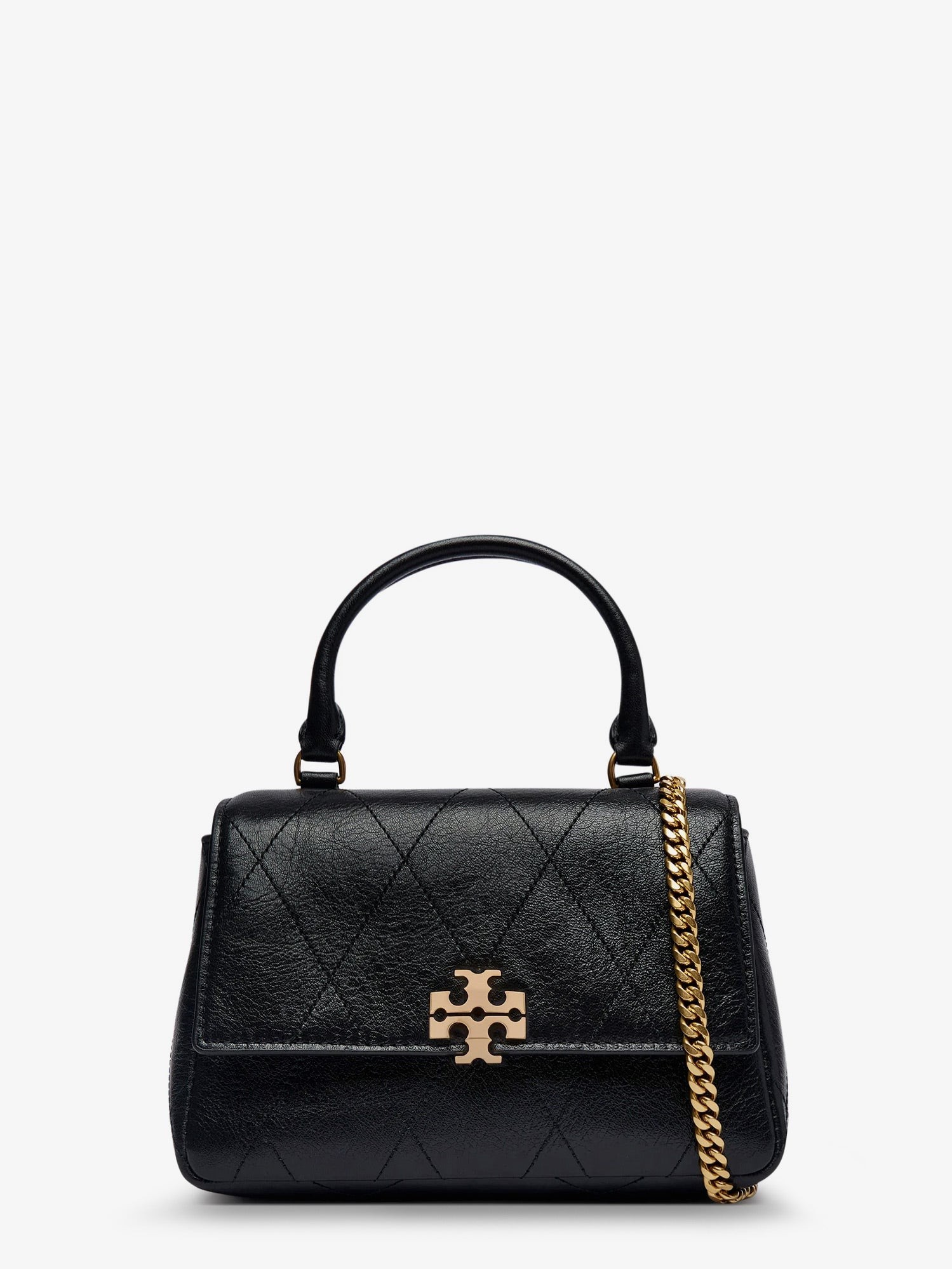 Tory Burch Charlie Quilted Mini Top Handle Chain Wallet Crossbody Bag