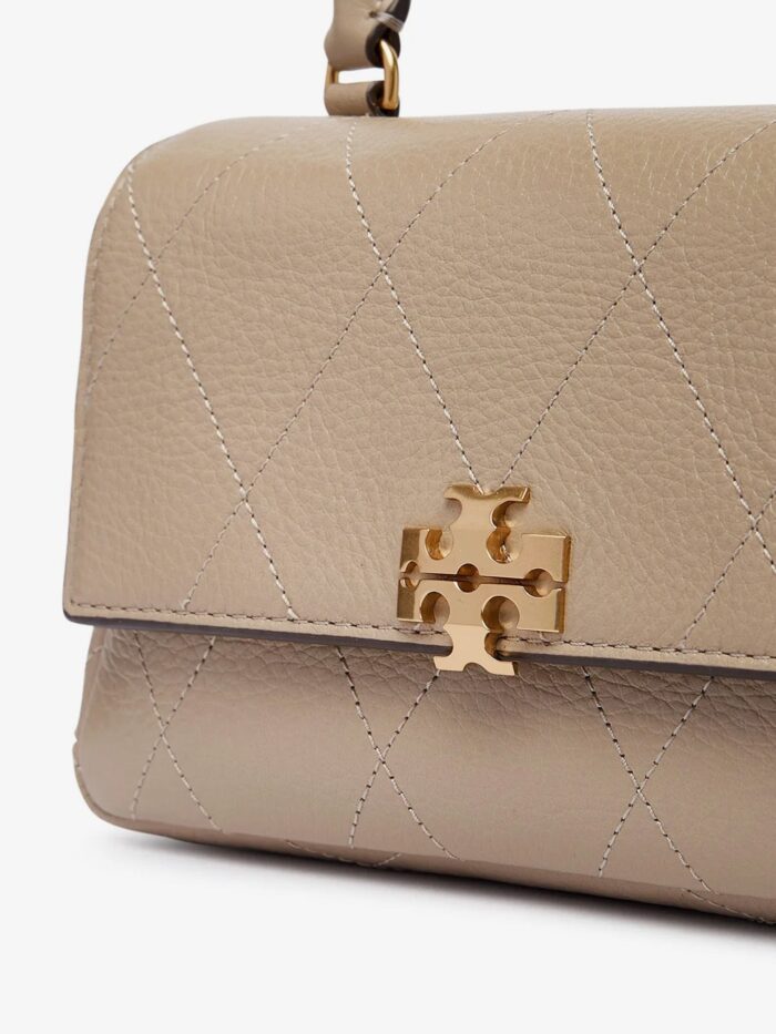 Tory Burch Charlie Quilted Top Handle Chain Wallet Crossbodybag
