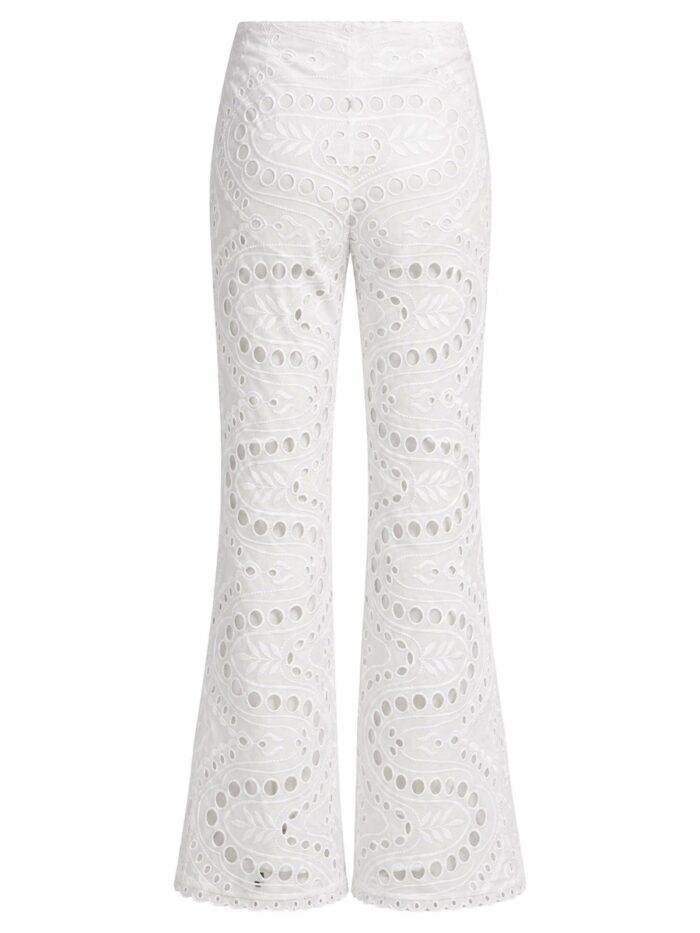 CHARO RUIZ PANTALONE "STERN" CON MOTIVO TRAFORATO