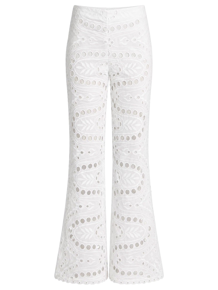 CHARO RUIZ PANTALONE "STERN" CON MOTIVO TRAFORATO