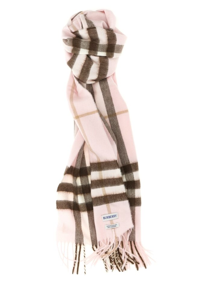 burberry check cashmere scarf Burberry Check Cashmere Scarf