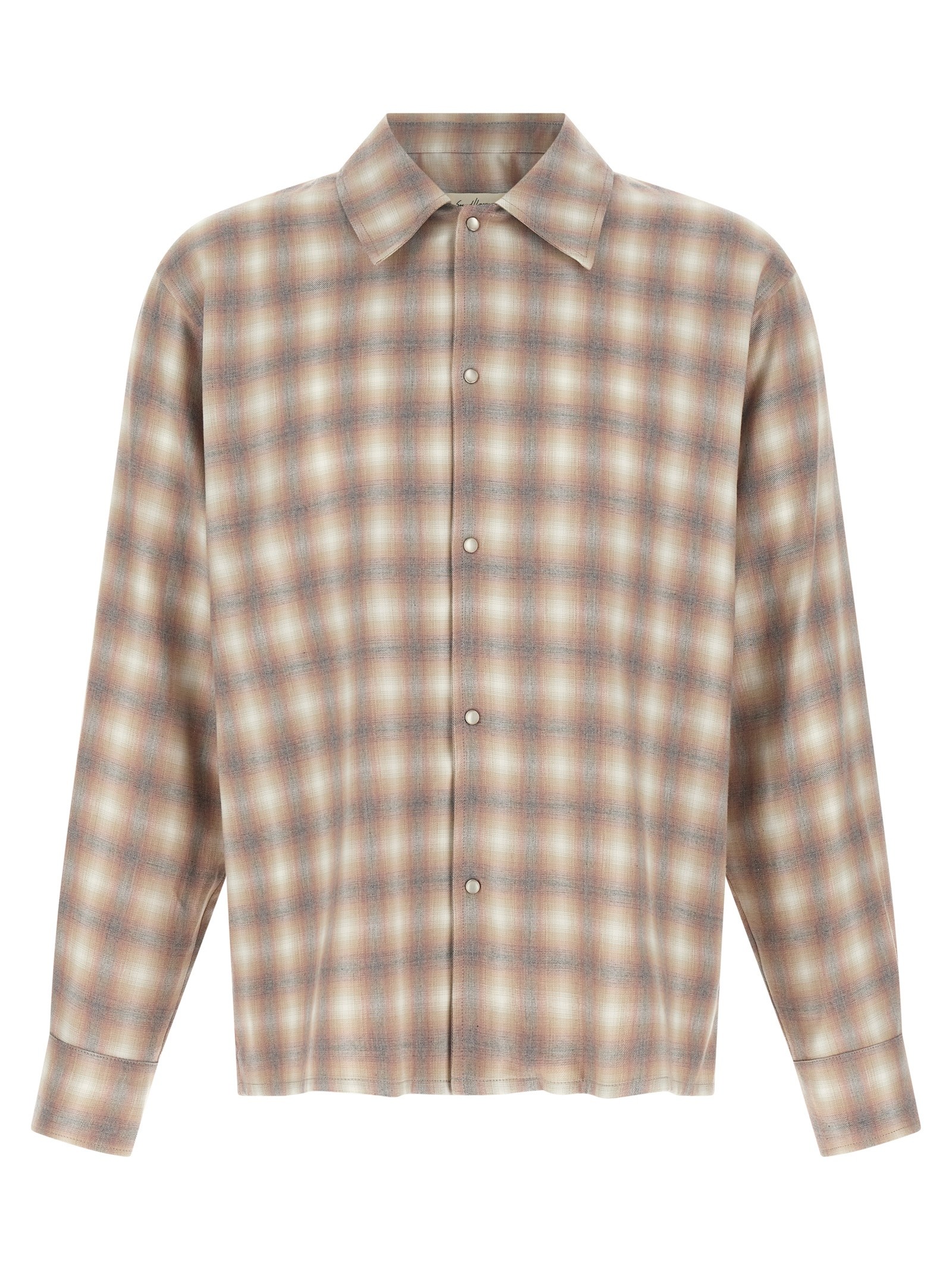 SECOND/LAYER Check Dégradé Shirt