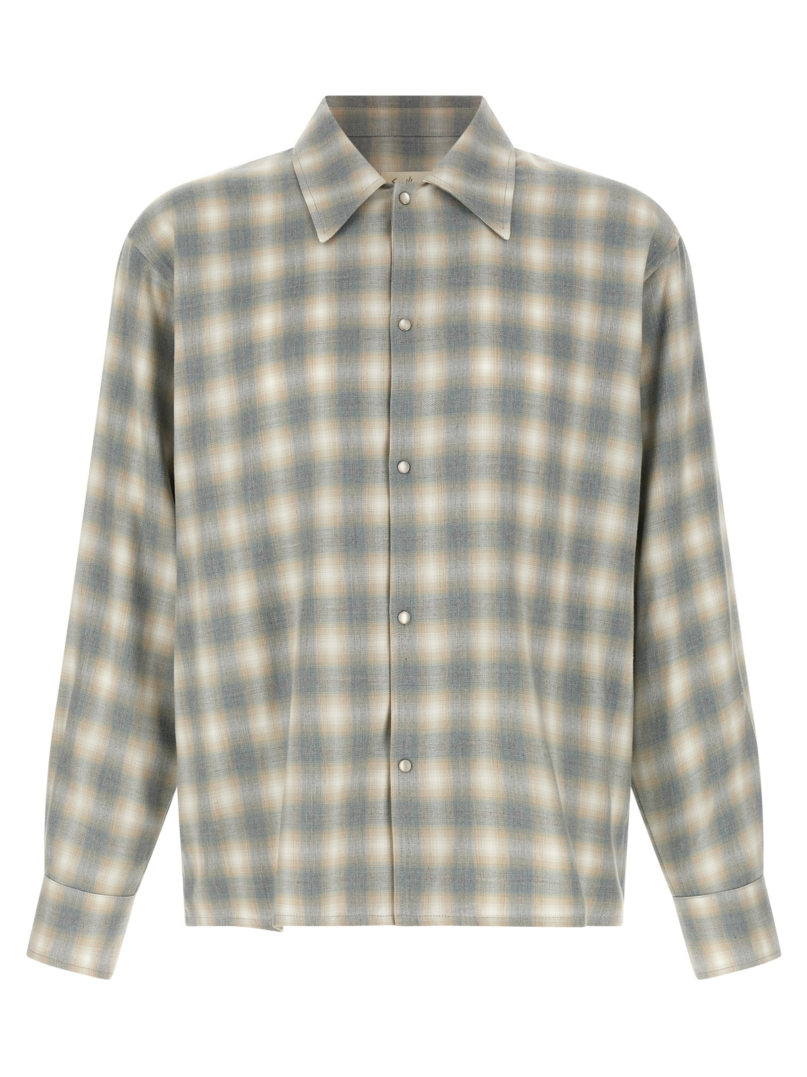 SECOND/LAYER Check Dégradé Shirt