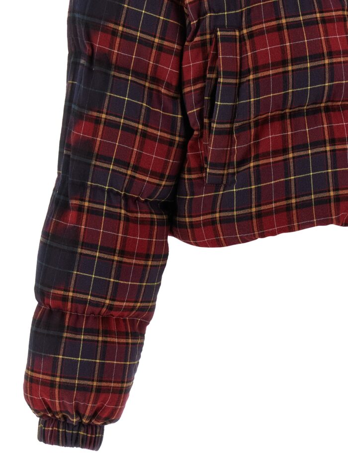 Off-white 'Check Flan Arrow Spray' Down Jacket