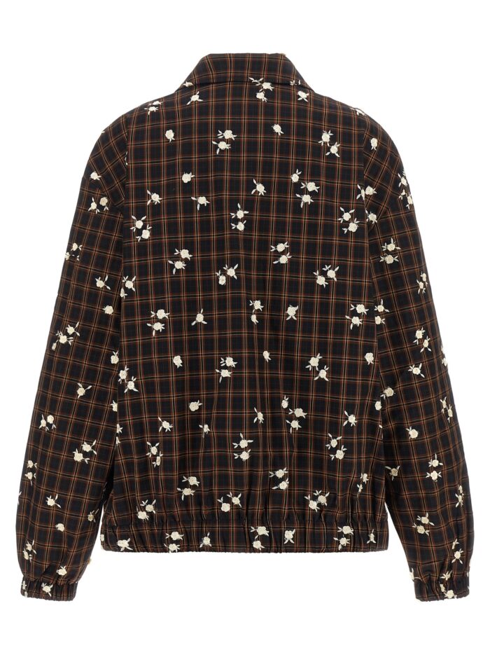 GANNI 'Check Flower' Bomber Jacket