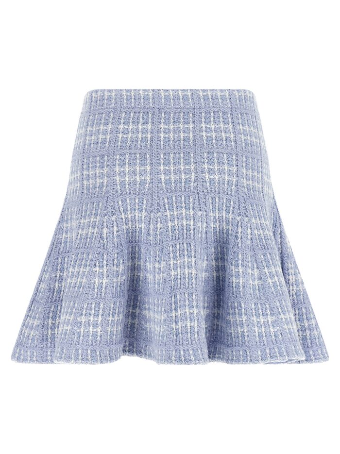 SELF PORTRAIT Check Knit Skirt