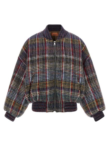 Missoni Check Pattern Bomber Jacket